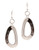 Jones New York Open Hammered Organic Earrings - Silver