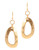 Jones New York Open Hammered Organic Earring - Gold