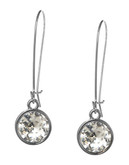 Kensie Wire Social Drop Earrings - Crystal