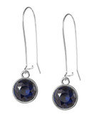 Kensie Wire Social Drop Earrings - Blue