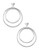 Kensie Orbital Circle Drop Earrings - Silver