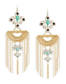 Expression Aztec Drop Earrings - Turquoise
