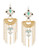 Expression Aztec Drop Earrings - Turquoise