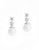 Anne Klein White Pearl Drop Post - White