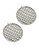 Guess Basketweave Drop Disc Earrings - Silver