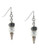 Bcbgeneration Nice Ice Antique Rhodium Plated Base Metal Epoxy and Imitation Pearl Drop Earring - Grey