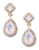 Expression Pave Teardrop Earrings - Pink