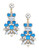 Expression Multi Stone Drop Earrings - Blue