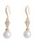 Cezanne Crystal/Pearl Drop Earring - Crystal