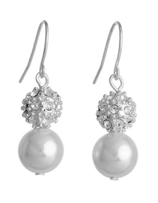 Cezanne Ivory faux pearl earrings - Ivory