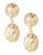 Expression Gold Frame Pearl Drop Earrings - Gold