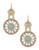 Expression Disc Drop Stone Earrings - Turquoise