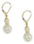 Cezanne Double Pearl Earring - Ivory