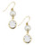 Cezanne Metal Pearl Drop Earring - Gold