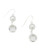 Cezanne Faux Pearl Double Drop Earrings - White