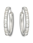 Swarovski Shades:Pierced Earrings - Silver