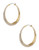 Michael Kors Pave Statement Hoop Earrings - Gold