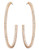 Swarovski Pierced Earrings Hoops - White