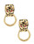 Kenneth Jay Lane Leopard Hoop Earrings - Gold
