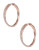 Michael Kors Pave Crossover Hoop Earrings - Rose Gold