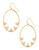 Trina Turk Orbital Drop Hoop Earrings - Gold