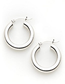 Expression Sterling Silver hoop earrings - Silver