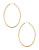 Nadri Gold 2 inch Oval Hoop - GOLD