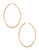 Nadri Gold 2 inch Oval Hoop - Gold