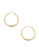 Nadri Small Gold Tapered Hoop - Gold