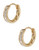 Nadri Faceted Hoop Earrings - Gold