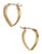 Trina Turk Border Pointed Hoop Earrings - Gold