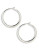 Lauren Ralph Lauren Large Tube Hoop - SILVERTONE