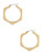 Lauren Ralph Lauren Hexagon Hoop Earrings - Gold