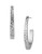 Sam Edelman Hammered J-Hoop Earrings - Silver