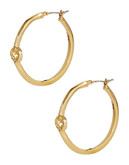 Lauren Ralph Lauren Large Hoop Earrings with Open Detail - Gold