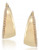 Carolee Sculpture Garden Pearl Hoop Pierced Earrings Gold Tone Plastic Hoop Earring - Gold