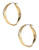 A.B.S. By Allen Schwartz Twisted Hoop Earrings - Gold