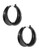 Lauren Ralph Lauren Concave Hoop Earrings - Black