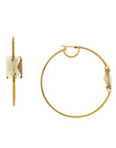 Vince Camuto Gold Pyramid Hoop - Gold
