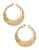 R.J. Graziano Hammered Goldtone Hoop Earrings - Gold