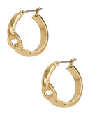 Lauren Ralph Lauren Small Hoop Earrings with Open Detail - Gold