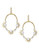 Sam Edelman Pearl Spike Hoop Earrings - White