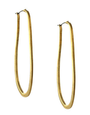 Vince Camuto Gold Elongated Hoop - Gold