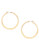 Kenneth Cole New York Gold Textured Hoop Earring - Gold