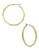 Kenneth Cole New York Shiny Metal Item Metal Hoop Earring - Shiny Gold