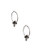 Lucky Brand silver-tone orchid hoop earrings - Silver