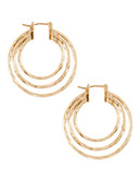 Lucky Brand Gold Tone Hoop Earring - Gold