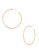 Robert Lee Morris Soho Large Hammered Wire Hoop Earring - Gold