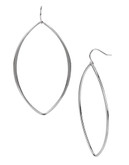 Kenneth Cole New York Large Silver Oval Drop Earring - Silver