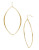 Kenneth Cole New York Large Gold Oval Drop Earring - GOLD